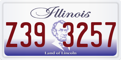 IL license plate Z393257