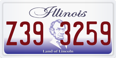 IL license plate Z393259