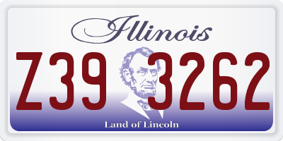 IL license plate Z393262