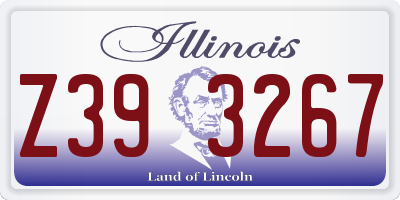 IL license plate Z393267