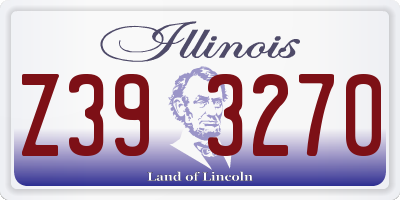 IL license plate Z393270