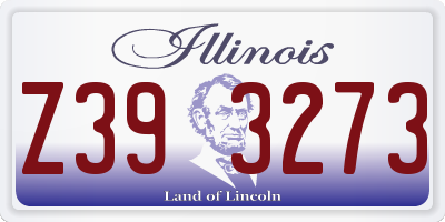 IL license plate Z393273