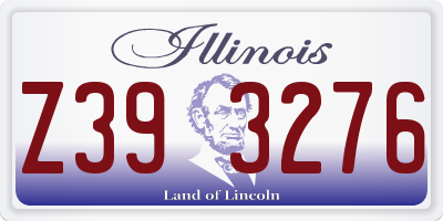 IL license plate Z393276