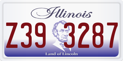 IL license plate Z393287