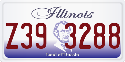 IL license plate Z393288