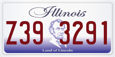IL license plate Z393291