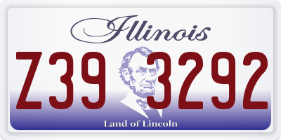 IL license plate Z393292