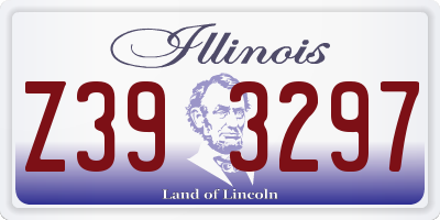 IL license plate Z393297