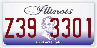IL license plate Z393301