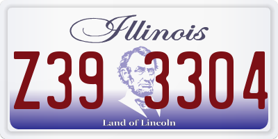 IL license plate Z393304