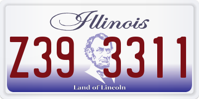 IL license plate Z393311