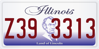 IL license plate Z393313