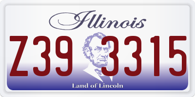 IL license plate Z393315