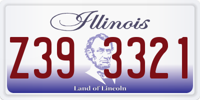 IL license plate Z393321