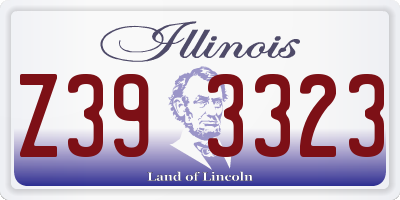 IL license plate Z393323