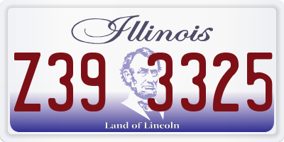 IL license plate Z393325