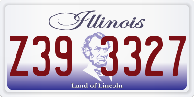 IL license plate Z393327
