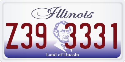 IL license plate Z393331