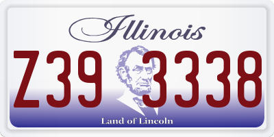 IL license plate Z393338