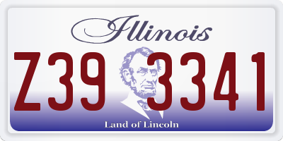 IL license plate Z393341