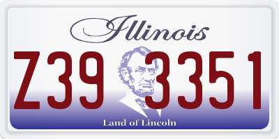 IL license plate Z393351