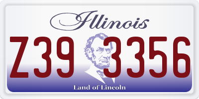 IL license plate Z393356