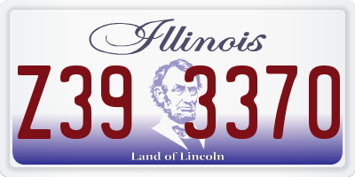 IL license plate Z393370