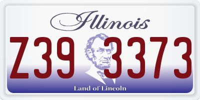 IL license plate Z393373