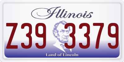 IL license plate Z393379