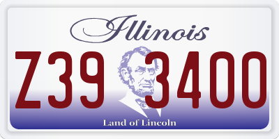 IL license plate Z393400
