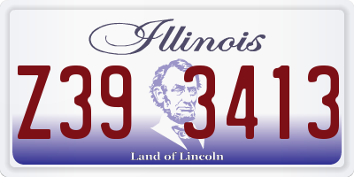 IL license plate Z393413
