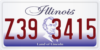 IL license plate Z393415