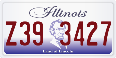 IL license plate Z393427
