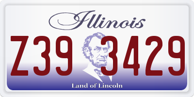 IL license plate Z393429