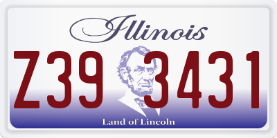 IL license plate Z393431