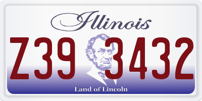 IL license plate Z393432