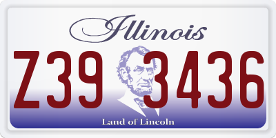 IL license plate Z393436