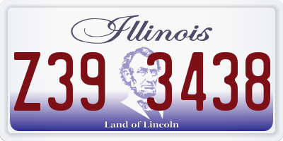 IL license plate Z393438