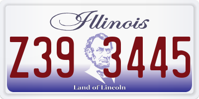 IL license plate Z393445