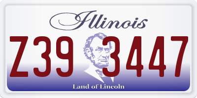 IL license plate Z393447