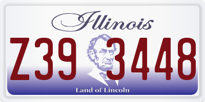 IL license plate Z393448