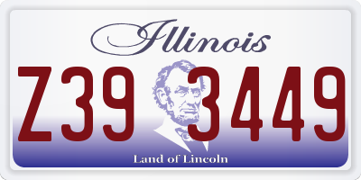 IL license plate Z393449