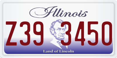 IL license plate Z393450