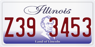 IL license plate Z393453
