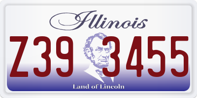 IL license plate Z393455