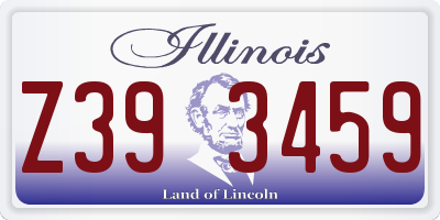 IL license plate Z393459