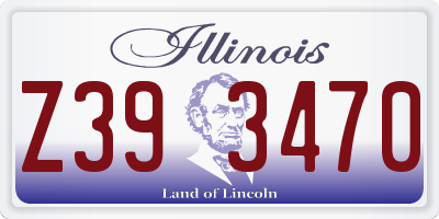 IL license plate Z393470