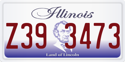 IL license plate Z393473
