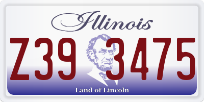 IL license plate Z393475