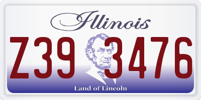 IL license plate Z393476